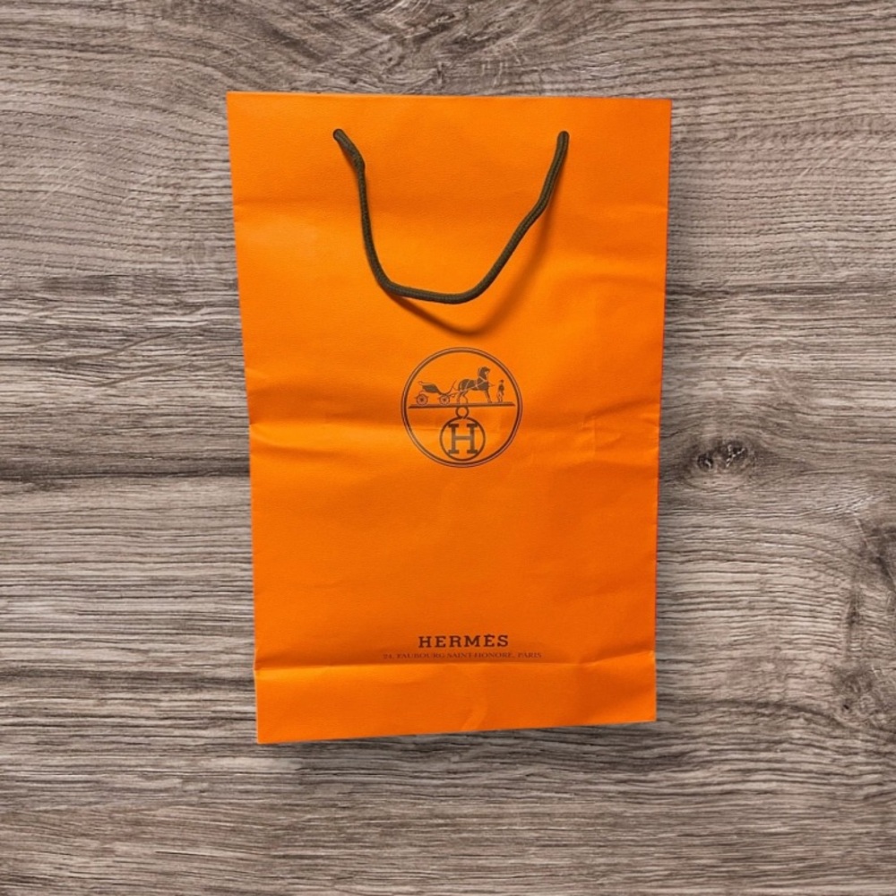 Hermes Authentic Iconic Branded Orange Shopping Bag